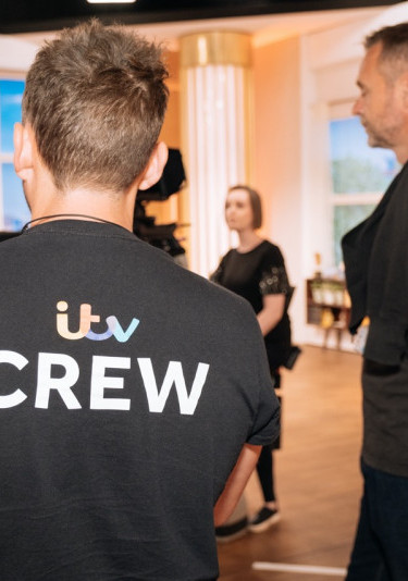 Image of ITV crew members