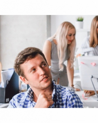 HR team sat together in office
